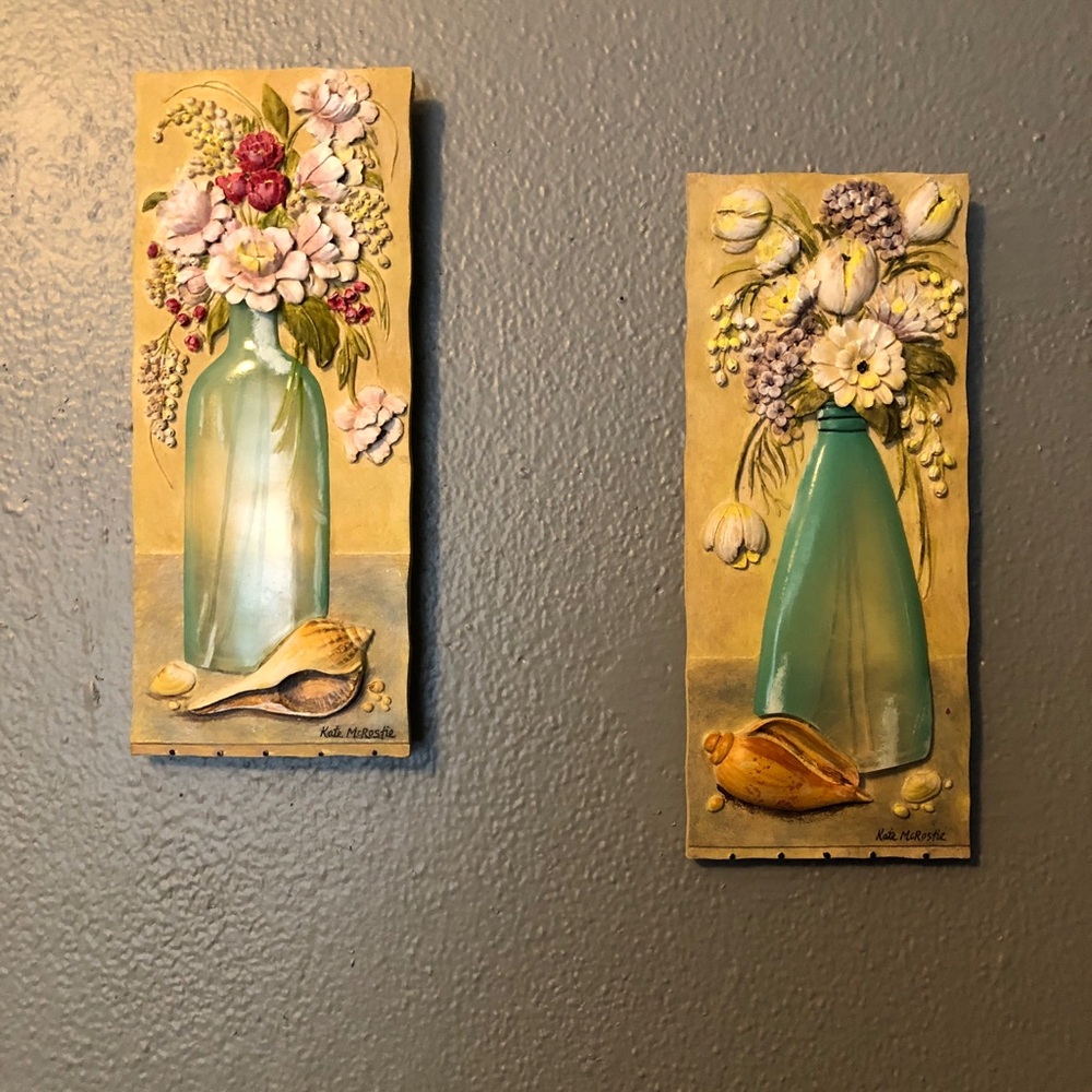 Kate McRostie 3D Floral Resin Plaques